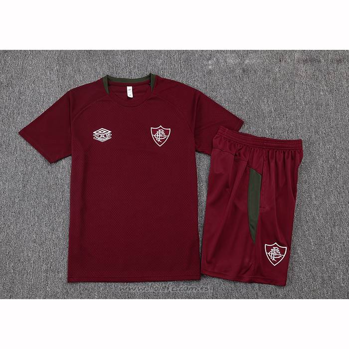 Chandal del Fluminense Manga Corta 2025-2026 Rojo - Pantalon Corto